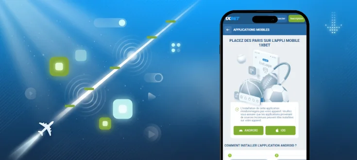 App móvil de Aviator en 1xBet